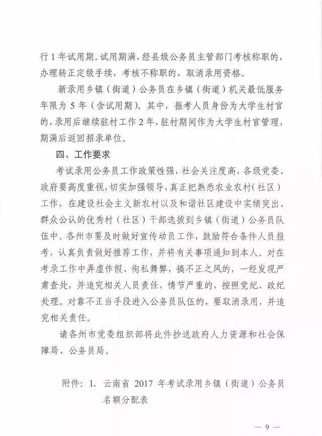 云南宣威乡镇公务员报考条件详解